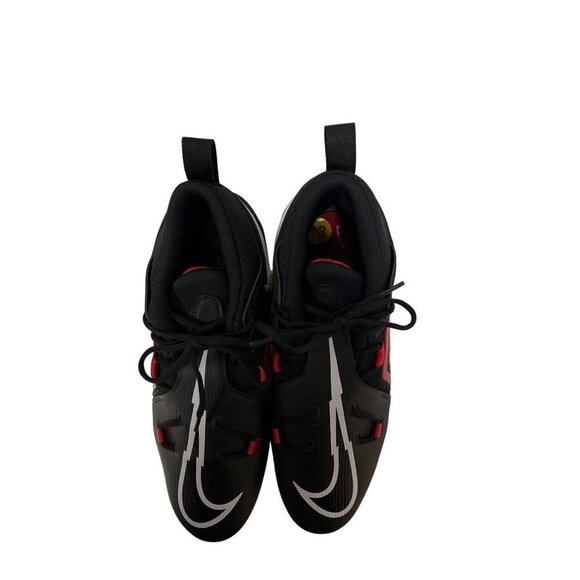 NEW! Nike Alpha Menace Pro 3 Black Red Football Cleats Men\'s Size 13 main image 7